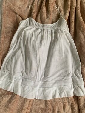 James Perse White 100% Cotton Camisole Tank Top Classic Minimalist